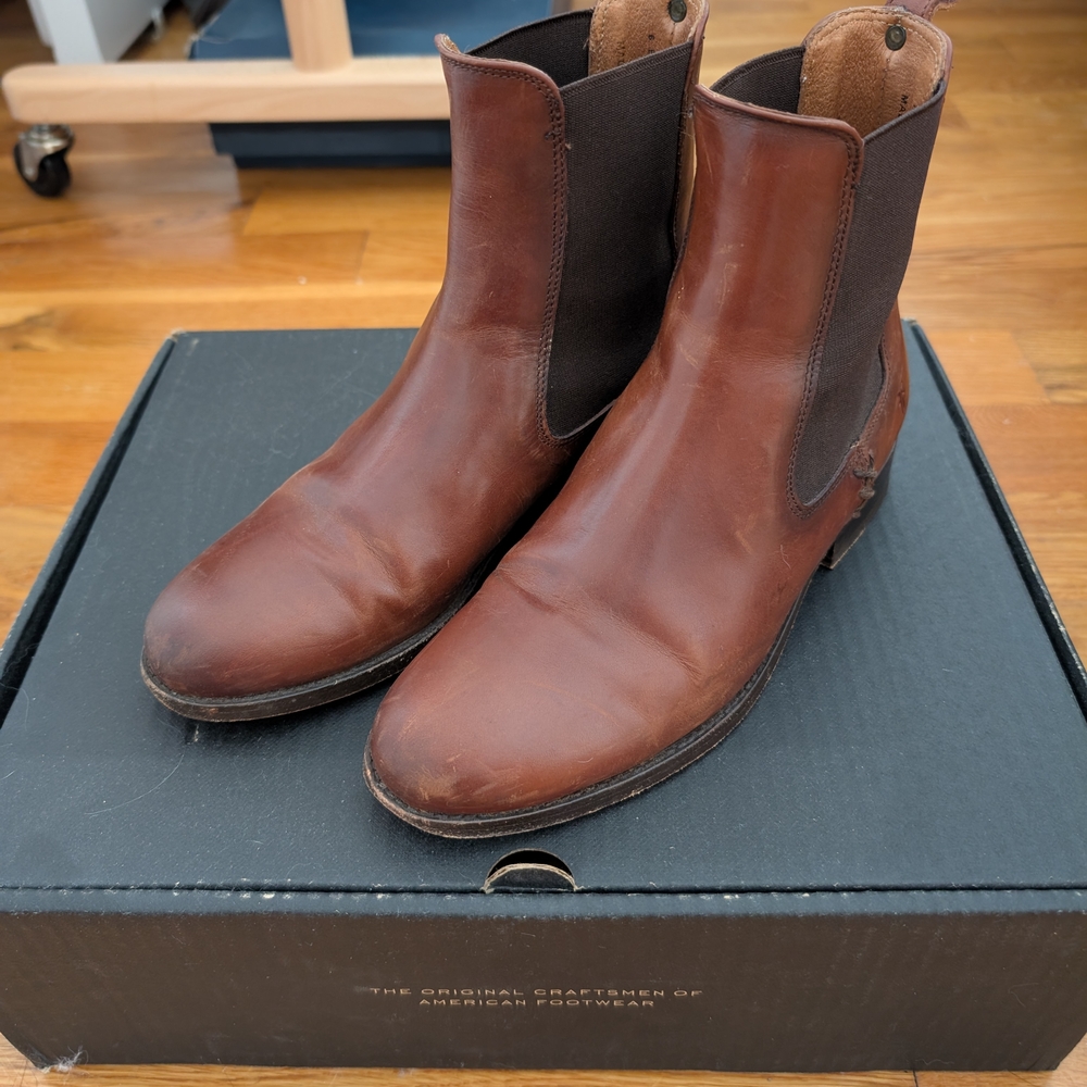 Frye Melissa Leather Chelsea Boots